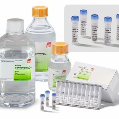 Pour les réactions enzymatiques hautement sensibles, Carl Roth propose désormais également de l'eau sans DEPC. (Image :Carl Roth)