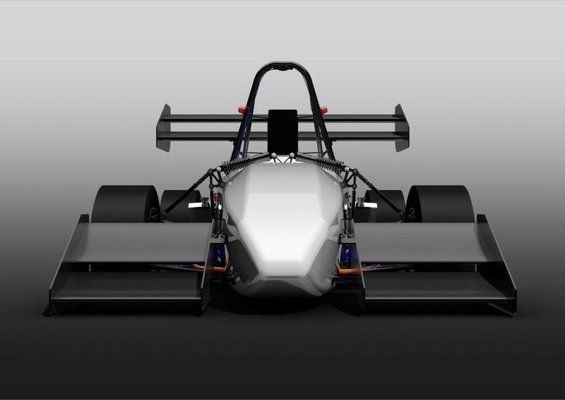 Seit über einem Jahr arbeitet das Green-Team der Universität Stuttgart an der Entwicklung seines elektrisch betriebenen Rennwagens E0711-4. (Bild: Green-Team)