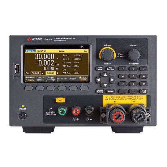 Akku- und Batterieprofile: Der Emulator E36731A von Keysight verfügt über eine integrierte elektronische Last und Stromversorgung. Akku- und Batterieprofile: Der Emulator E36731A von Keysight verfügt über eine integrierte elektronische Last und Stromversorgung.
