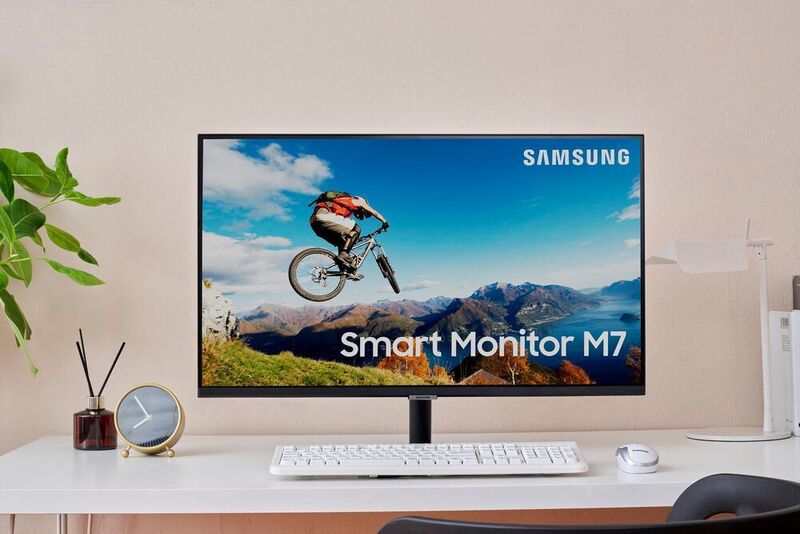 Der Smart Monitor M7 von Samsung verfügt über ein 32-Zoll-Panel mit UHD-Auflösung. (Samsung)