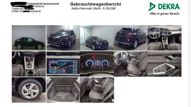 Mit gefälschten Dekra-Gutachten wirbt ein angeblicher Insolvenzverwalter bei Autohändlern für Fahrzeuge, die aus einer Insolvenzmasse stammen sollen. (Bild:  Pfaff - VCG)