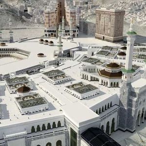 Um die zunehmende Zahl von Pilgern aufnehmen zu können, muss die Haram Moschee in Mekka deutlich erweitert werden. Hier eine Illustration, wie das mal aussehen wird.