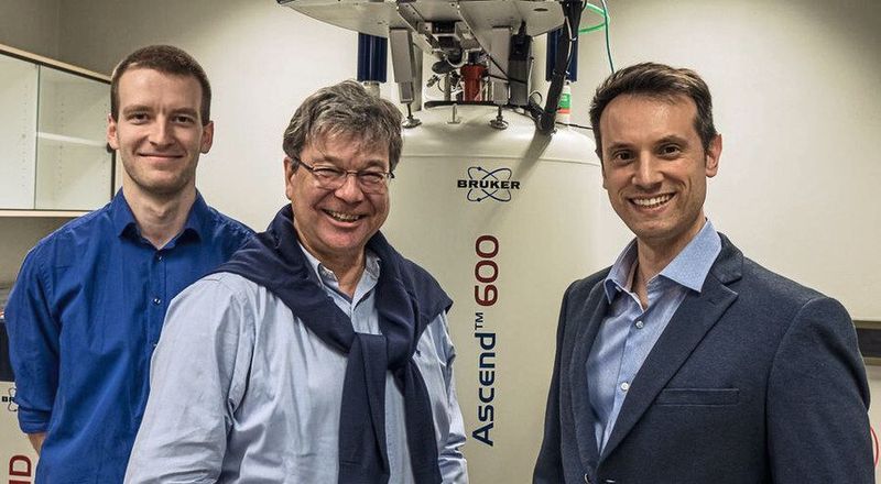 (v.l) Robert Creutznacher, Prof. Dr. Thomas Peters und Dr. Alvaro Mallagaray von der Universität Lübeck (Dr. Thorsten Biet/ Uni Lübeck)