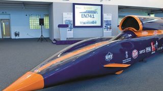 Ein besonderes Projekt ist das Raketenauto Bloodhound. (Bild: Siemens)