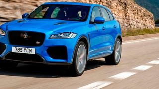 Der Jaguar F-Pace in der SVR-Version ist mit 405 kW/550 PS das stärkste Performance-SUV in der Mittelklasse. (Jaguar)