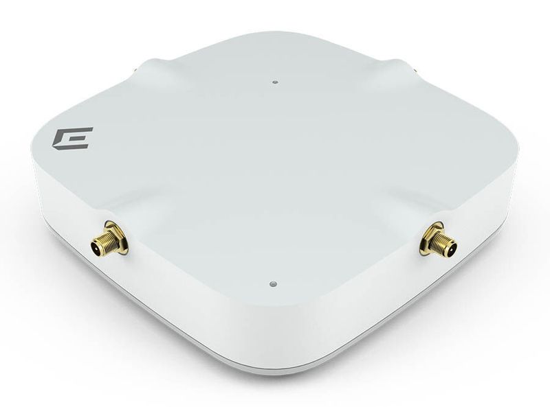 Der WLAN Access Point AP305C/CX ist das „Arbeitspferd“ für den Einsatz bei mitteldichten Nutzerkonzentrationen. Wahlweise mit internen und externen Antennen.  (Extreme Networks)