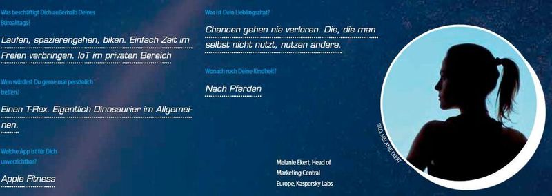 Melanie Ekert, Head of Marketing Central Europe, Kaspersky Labs (IT-Business)