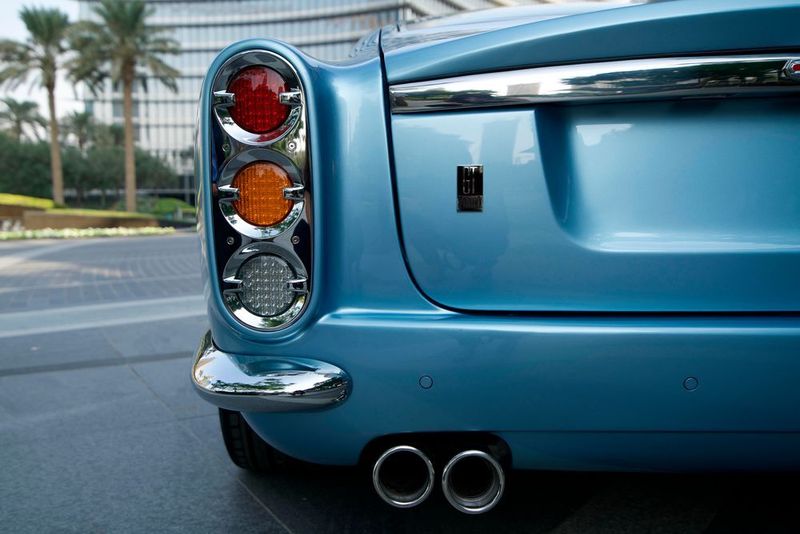 Die Rückleuchte ist ganz im Design der Sechzigerjahre gehalten. (David Brown Automotive)