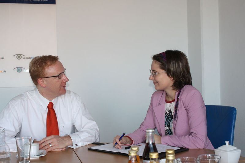 iTeam-Geschäftsführer Olaf Kaiser im Gespräch mit IT-BUSINESS-Redakteurin Sarah Maier (Archiv: Vogel Business Media)