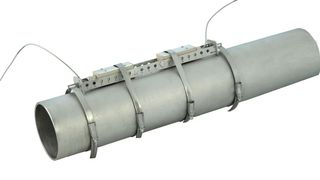 Die neue Montageschiene gibt es für Ein- und Zweikanalgeräte für 2Mhz Wandler für Rohrdurchmesser von DN10 bis DN100  und 1Mhz Wandler für Rohre mit DN32 bis DN400.
 (Systec Controls)