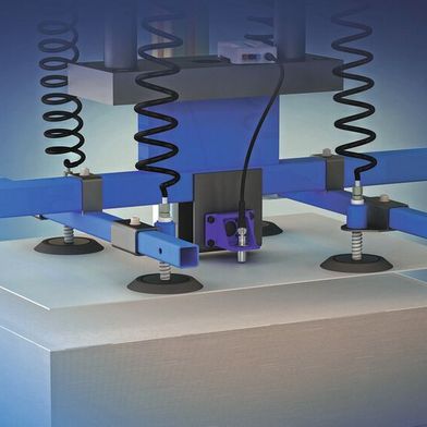 Smarte Sensoren von Contrinex erkennen aneinanderhaftende Bleche in Echtzeit. (Bild: Contrinex)