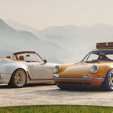 Louis Vuitton hat zwei Porsche-911-Umbauten von Singer einen edleren Touch verpasst. (Bild: Singer)