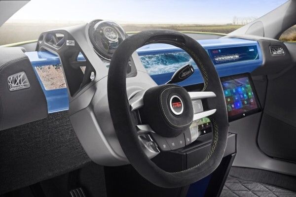 Mit dem vollelektrisch angetriebenen Konzeptfahrzeug „XchangE“ zeigt die Schweizer Ideenschmiede Rinspeed auf dem Genfer Auto-Salon die Zukunft des autonomen Fahrens.  (Rinspeed)