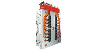 Ewikon electric valve gate systems are now powered by a new generation of compact linear servo motors.  (Source: Ewikon)