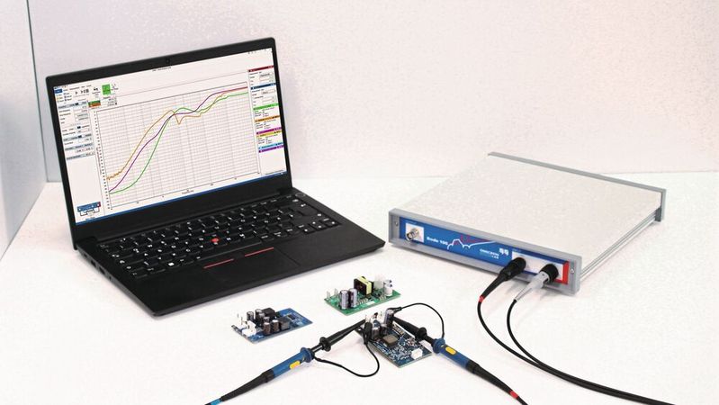 Charakterisierung:  Messung der Prüflinge mit einem VNA.(Bild:  Elec-Con Technology GmbH)