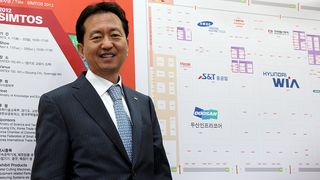 Produktionswachstum von 12,5 % in diesem Jahr nach 14 % im vergangenen Jahr erwartet Jong-Hyeon Shon, Vorsitzendender des koreanischen Werkzeugmaschinenverbands Komma. (Bild: Fouhy)
