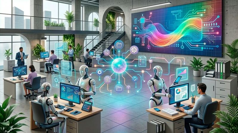 Ideen für KI-Use-Cases gibt es in fast jeder Behörde: ein Chatbot für Standardfragen, ein Assistent für die Bescheiderstellung oder eine automatische Dokumentenklassifikation.(Bild:  Gemini / KI-generiert)