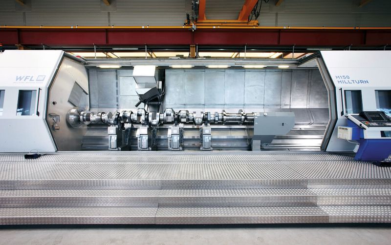 Mit Millturn Technologies den Big Five der Komplettbearbeitung auf der Spur: Grosskurbelwellen, Ventilblöcke, Turbinenwellen, Flugzeugfahrwerke und Getriebewellen. Jagderfolg garantiert. (Bild: WFL)
