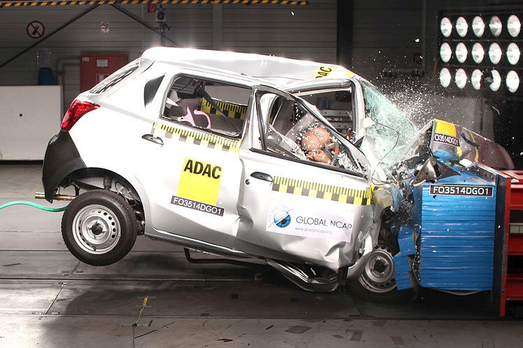 Ob der Redi Go im Crashtest besser abschneiden würde als der Go (im Bild), muss bezweifelt werden. (Foto: Global NCAP)