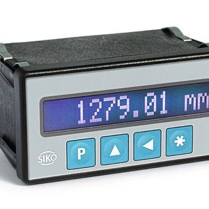 Die Siko-Messanzeige MA502 mit LCD-Punktmatrix-Display und einer Anzeigengenauigkeit von 10 µm.(Bild:  SIKO)