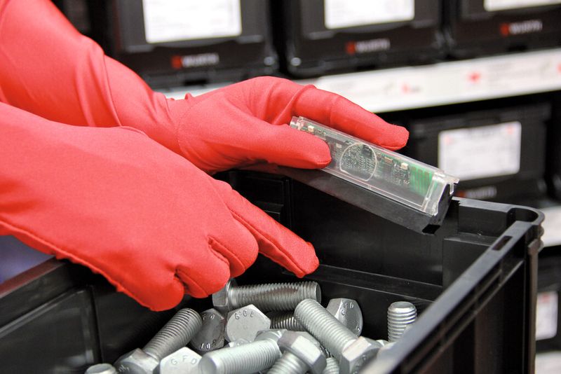 I-Bin von Würth ist der erste intelligente Kanban-Behälter für die Materialwirtschaft. (Bild: Würth)