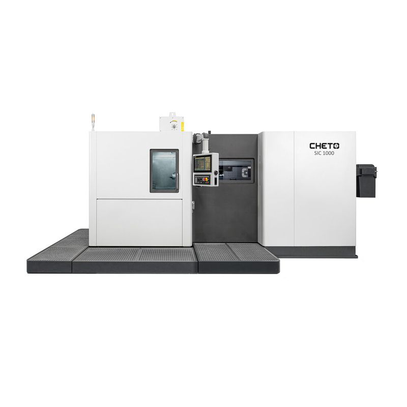 Das Modell SiC1000, kommt nun in der Variante SiC1000 HD mit Verfahrwegen von X = 1200, Y = 1000, Z = 700 und W = 1400 mm auf den Markt. (Bild:  Cheto/Paulo Carvalho)