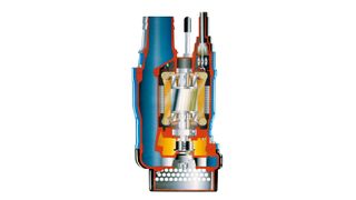 Schmutzwasserpumpe: Mehrere Stufen mit vergossenen Leitern schaffen ein Höchstmaß an elektrischer Sicherheit  (Bild: Tsurumi)