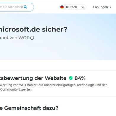 Web of Trust hilft dabei, gefährliche Webseiten und Cloud-Dienste zu erkennen. (Bild: Joos / WOT)