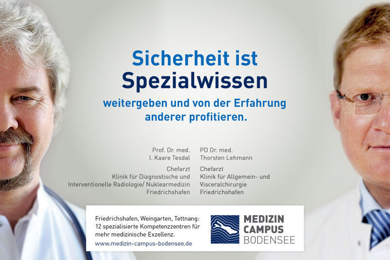 Persönliche Statements von Mitarbeitern bringen zum Ausdruck, was die Marke „Medizin Campus Bodensee“ für sie bedeutet. (Lighthouse)