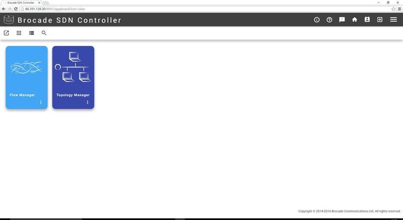 Der Topology Manager gehört zum Lieferumfang, den Flow Manager haben wir zusätzlich installiert und uns genauer angesehen. (Screenshot/ Brocade)