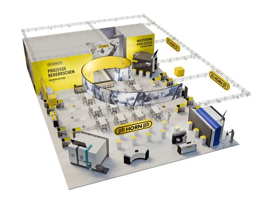 On its 580 square metre EMO stand in Hannover, Horn will be demonstrating its cutting tools on two lathes and two machining centres.(Source:  Horn)