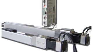 Das Bild zeigt die Linearachse Ecomplete – komplett mit Servomotor und Servoverstärker. (Bild: Jenaer)