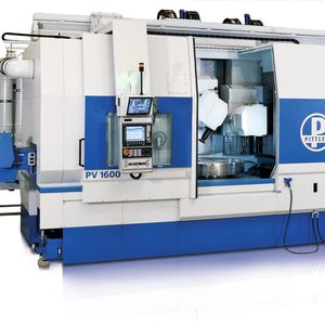 Bild 1: Komplettbearbeitung auf einr Maschine: Die Pittler PV1600 hat zwei Bearbeitungsstationen.