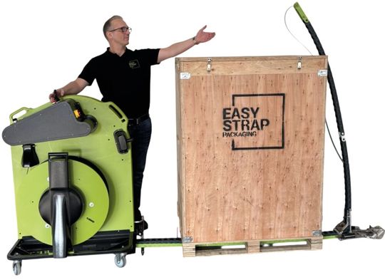 Gewinnt zunehmend an Bedeutung: die ergonomische Gestaltung des Umreifungsprozesses.(Bild:  Easystrap)