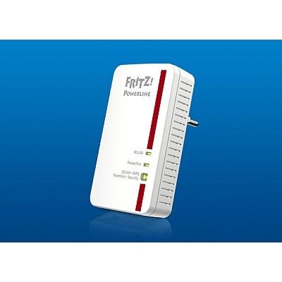 AVM FRITZ!Powerline 1240E: FRITZ!Powerline 1240E ist das kompakte Kraftpaket der Gigabit-Klasse mit WLAN. Details: 1200 MBit/s brutto/ WLAN N mit 300 MBit/s / ideal für Anwendungen mit hoher Bandbreite / 1 x Gigabit LAN / sicher und individuell ab Werk verschlüsselt / kostenlose Updates. (Bild: AVM)