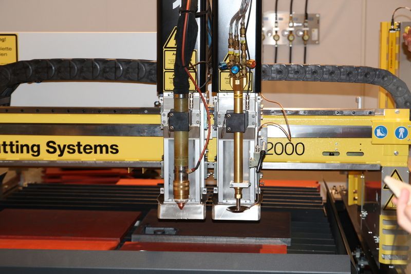 Plasma- und Autogenschneidsystem der SGX auf der Euroblech 2014. (Bild: Königsreuther)