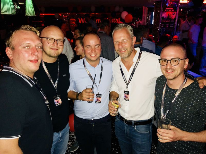 Rouven Scharrenberg, Ingram Micro, Hermann-Wilhelm Wantia, Office Partner, Christoph Hesse, Ingram Micro, Björn Siewert, S&K, und Volker Mensing, Office Partner. (Bild: IT-BUSINESS)