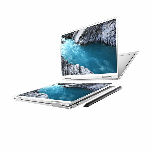 Das Convertible-Notebook Dell XPS 13 2-in-1 basiert auf den neuen Ice-Lake-U-Prozessoren von Intel. Es ist mit weißem... (Dell)