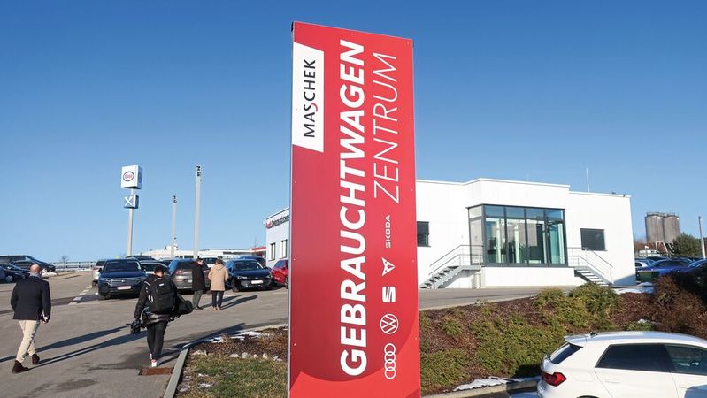 Anlaufstelle für die Gebrauchtwagen-Kunden bei Maschek Automobile: der bisherige „Audi Gebrauchtwagen Plus“-Standort. Dort gibt es jetzt Modelle aller Maschek-Marken.(Bild:  Grimm – VCG)
