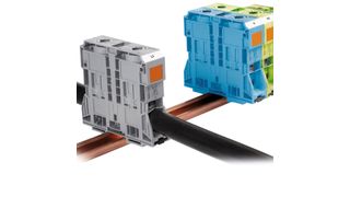 Klemmen: Mit der Hochstrom-Federklemme (285-1185) können jetzt erstmals Leiter mit Querschnitten von 50 bis 185 mm² schraubenlos angeschlossen werden. (Bild: Wago)