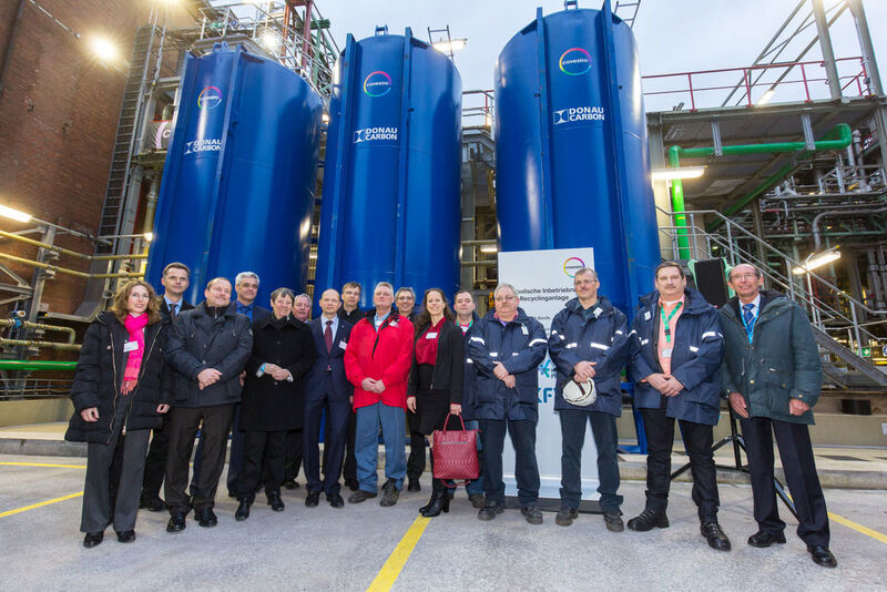Inbetriebnahme der NACL-Recyclinganlage von Covestro im Chempark Krefeld-Uerdingen (Covestro/Michael Rennertz)