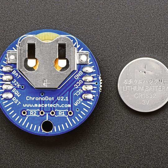 RTC-Modul ChronoDot 225 von Adafruit: Acht Jahre betriebsbereit mit einer CR1632-Batterie RTC-Modul ChronoDot 225 von Adafruit: Acht Jahre betriebsbereit mit einer CR1632-Batterie