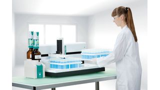 Der neue XYZ-Probengeber für die Titration.  (Bild: Deutsche Metrohm)