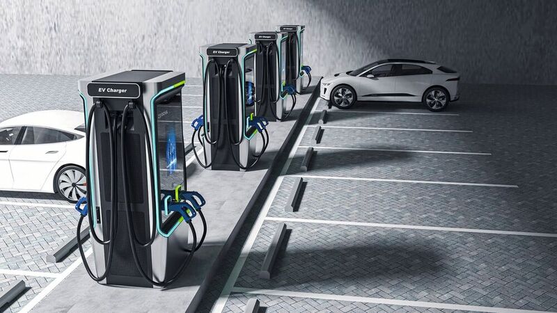 Ladestationen für E-Autos: Mit Flüssigkeitskühlung lässt sich die Ladezeit deutlich verkürzen.
