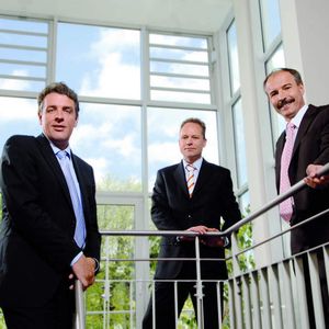 Die Vorstandsmitglieder der „Top 100“-Firma Testo Burkart Knospe, Martin Winkle und Lothar Walleser (v.l.) 