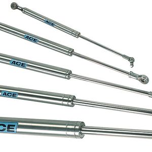 V2A-Gasfedern: ACE liefert Körperdurchmesser von 8 bis 70 mm. Dank Edelstahl eignen sie sich für Einsätze unter feuchten Arbeitsbedingungen und sind widerstandsfähig gegen Reinigungsmittel.