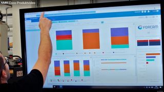 Blick auf den Auswertungsbildschirm bei NMH, wo die Forcam-IIoT-Tools jetzt die bedarfsgerechte Weiterentwicklung der Produktion unterstützen. (Bild: NMH)
