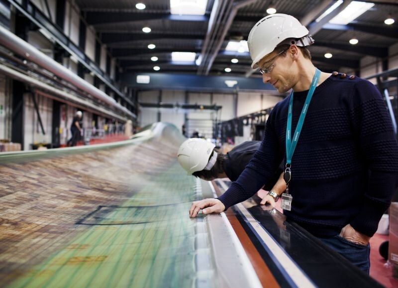 Details der Rekord-Rotorblätter (Siemens)