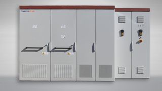 Mittelspannungsumrichter MV7000 für Windturbine mit Permanentmagnetantrieb.  (Bild: Converteam)