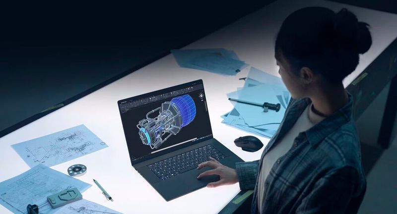 Mit 128 GB gemeinsamen Speicher für die CPU- und die GPU-Cores kommt das ProArt P16 auch mit sehr großen und komplexen 3D-Modellen zurecht. (Bild: Asus)